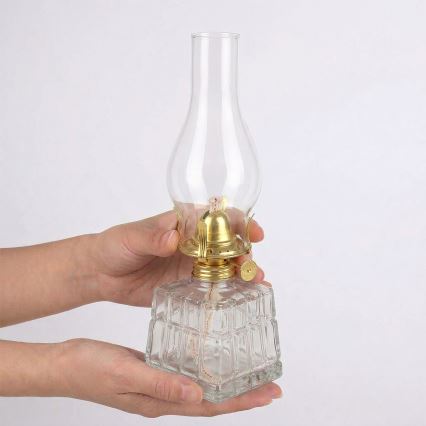 Brilagi - Petroleumlamp MERLIN läbipaistev/kuldne