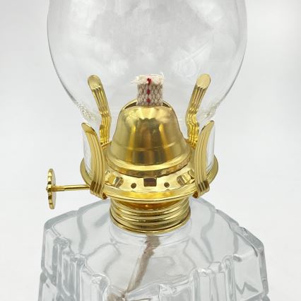 Brilagi - Petroleumlamp MERLIN läbipaistev/kuldne