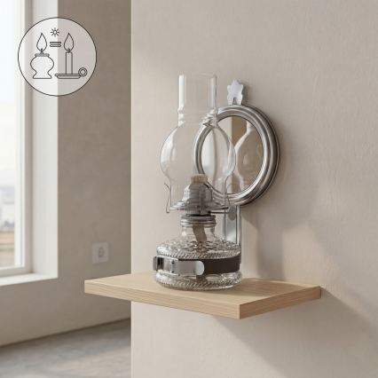 Brilagi - Petroleumlamp MERLIN must kroom