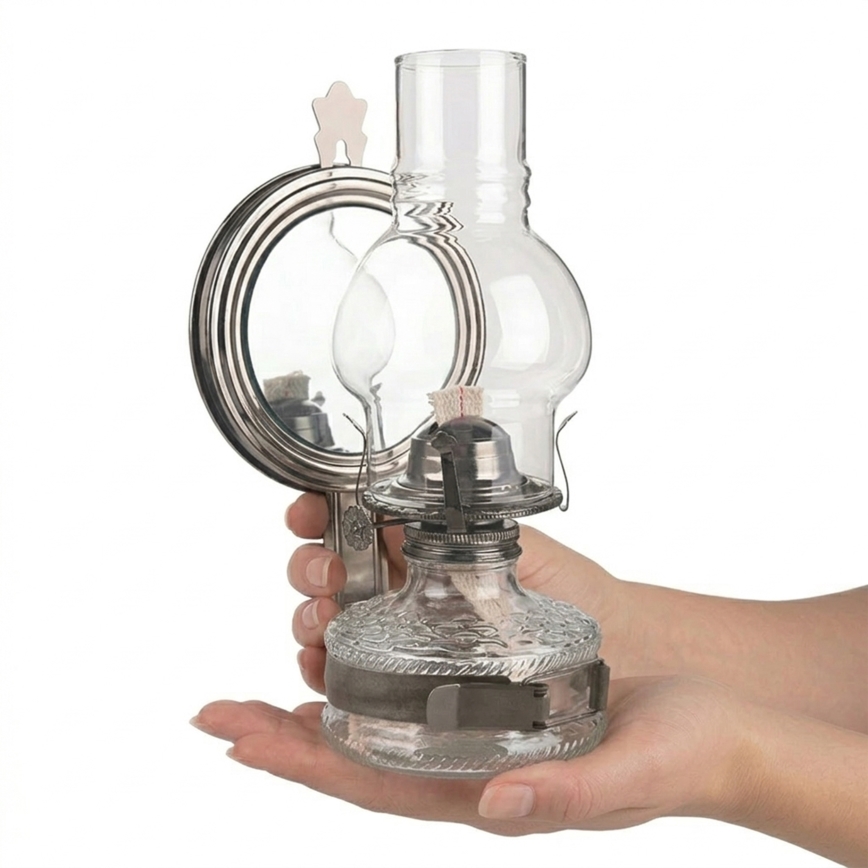 Brilagi - Petroleumlamp MERLIN must kroom