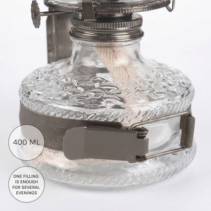 Brilagi - Petroleumlamp MERLIN must kroom