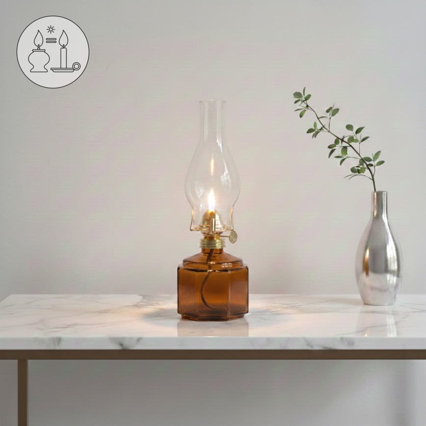 Brilagi - petroleumlamp MERLIN oranž