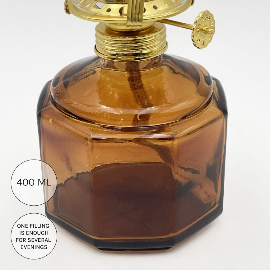 Brilagi - petroleumlamp MERLIN oranž