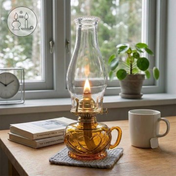Brilagi - petroleumlamp MERLIN oranž