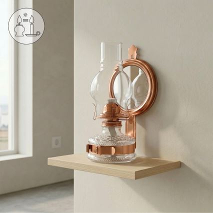 Brilagi - Petroleumlamp MERLIN pronks/patina