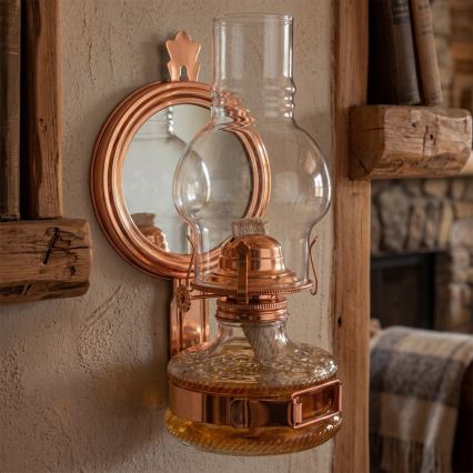 Brilagi - Petroleumlamp MERLIN pronks/patina