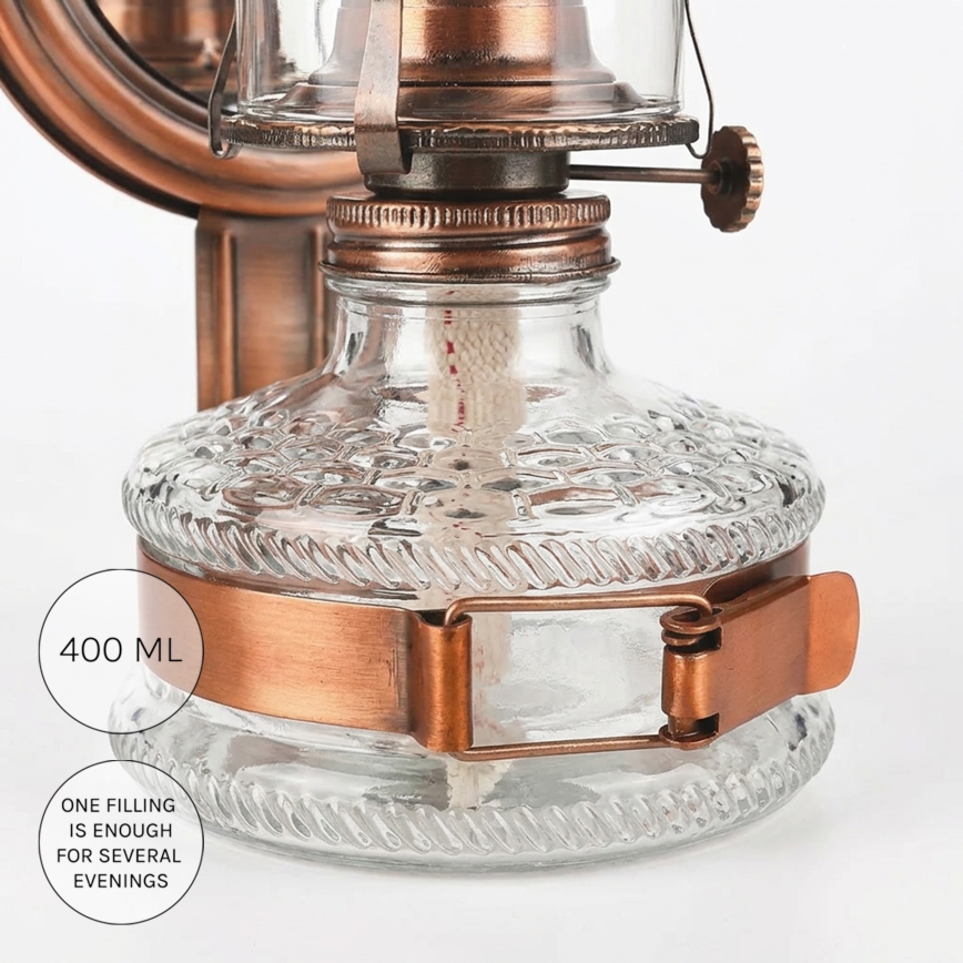 Brilagi - Petroleumlamp MERLIN pronks/patina