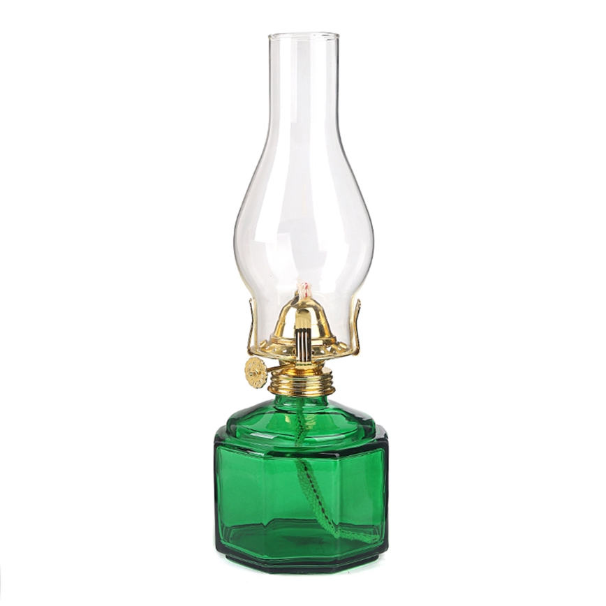 Brilagi - petroleumlamp MERLIN roheline