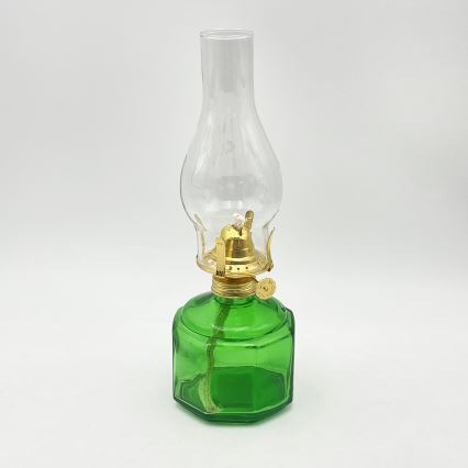 Brilagi - petroleumlamp MERLIN roheline