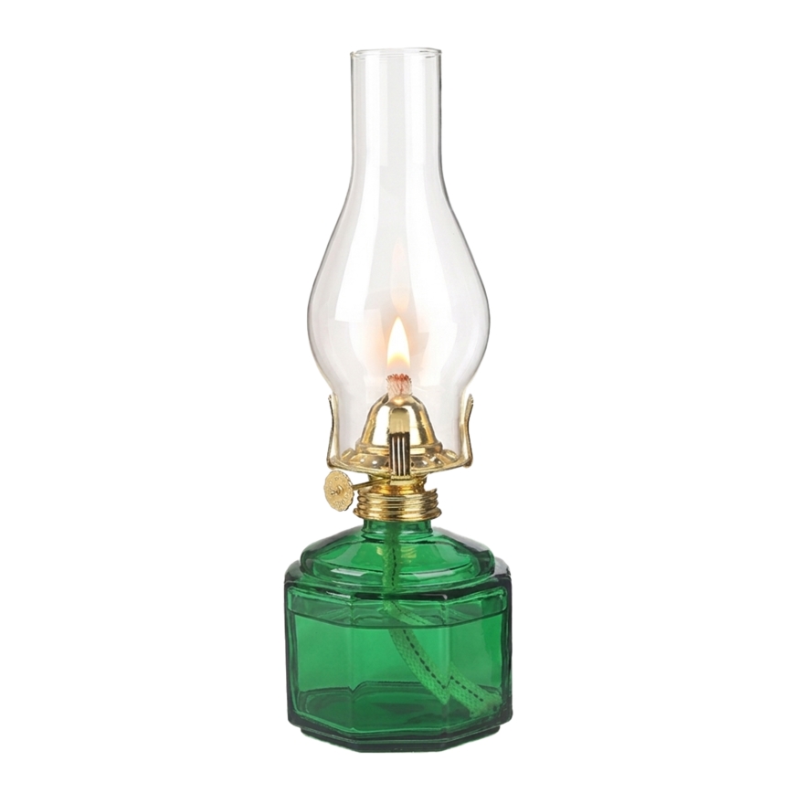 Brilagi - petroleumlamp MERLIN roheline
