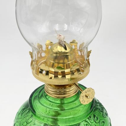 Brilagi - Petroleumlamp MERLIN roheline