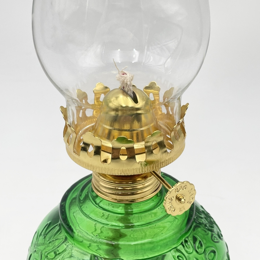 Brilagi - Petroleumlamp MERLIN roheline
