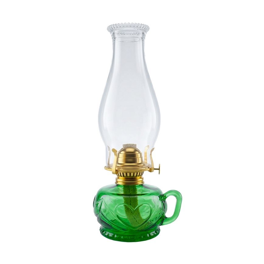 Brilagi - petroleumlamp MERLIN roheline