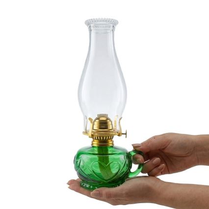 Brilagi - petroleumlamp MERLIN roheline
