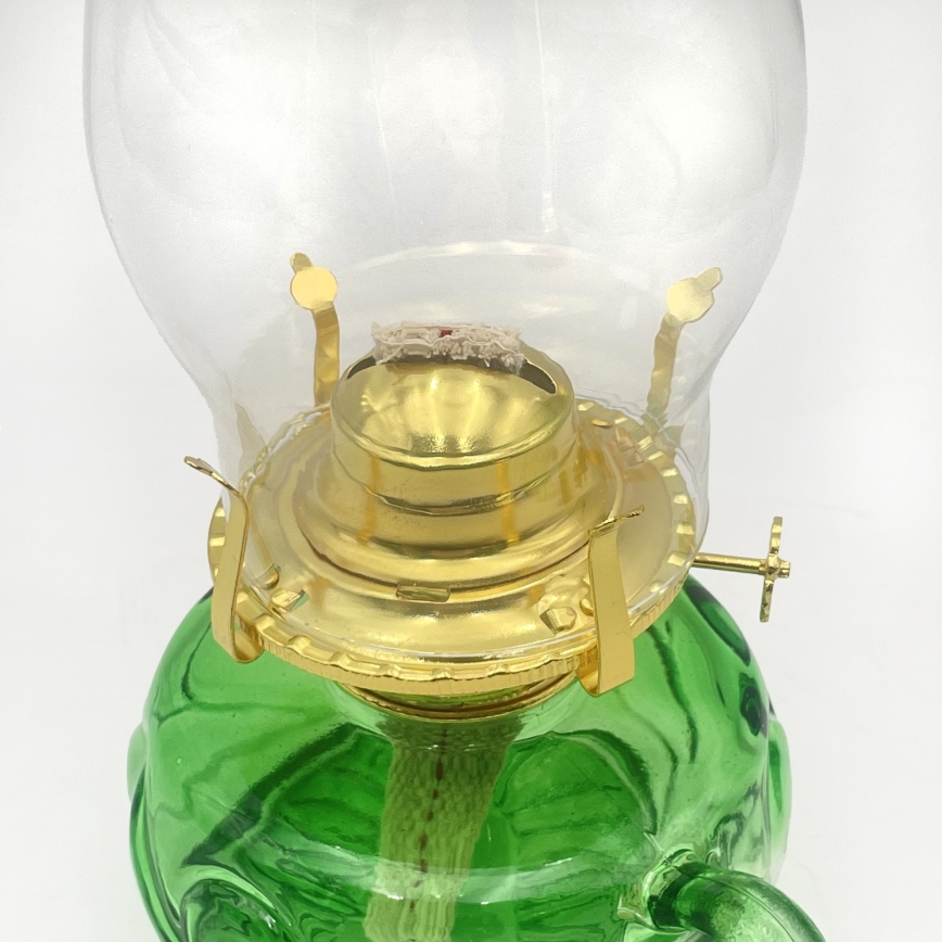 Brilagi - petroleumlamp MERLIN roheline