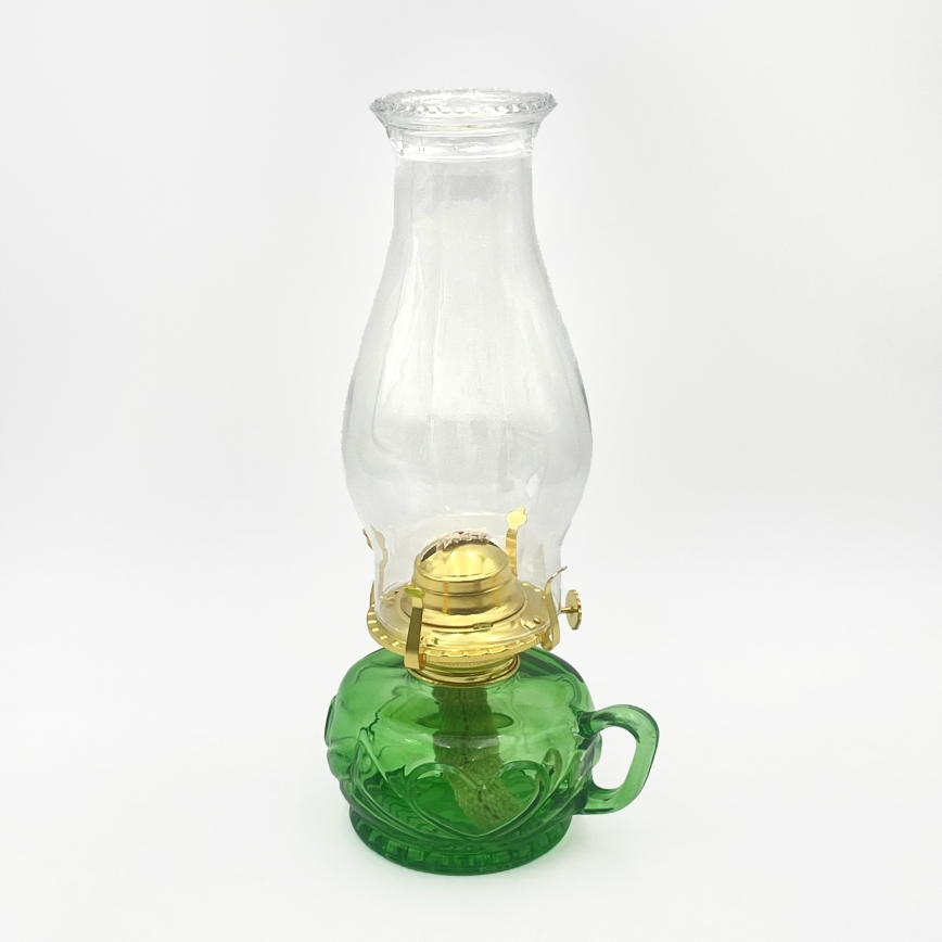 Brilagi - petroleumlamp MERLIN roheline