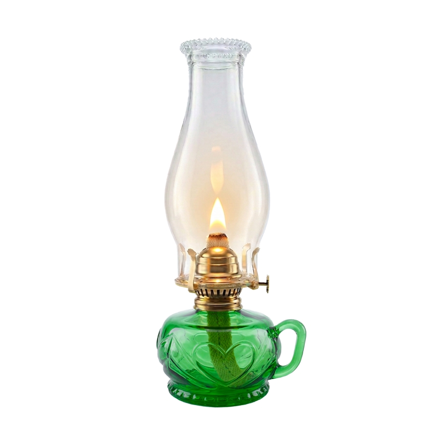 Brilagi - petroleumlamp MERLIN roheline
