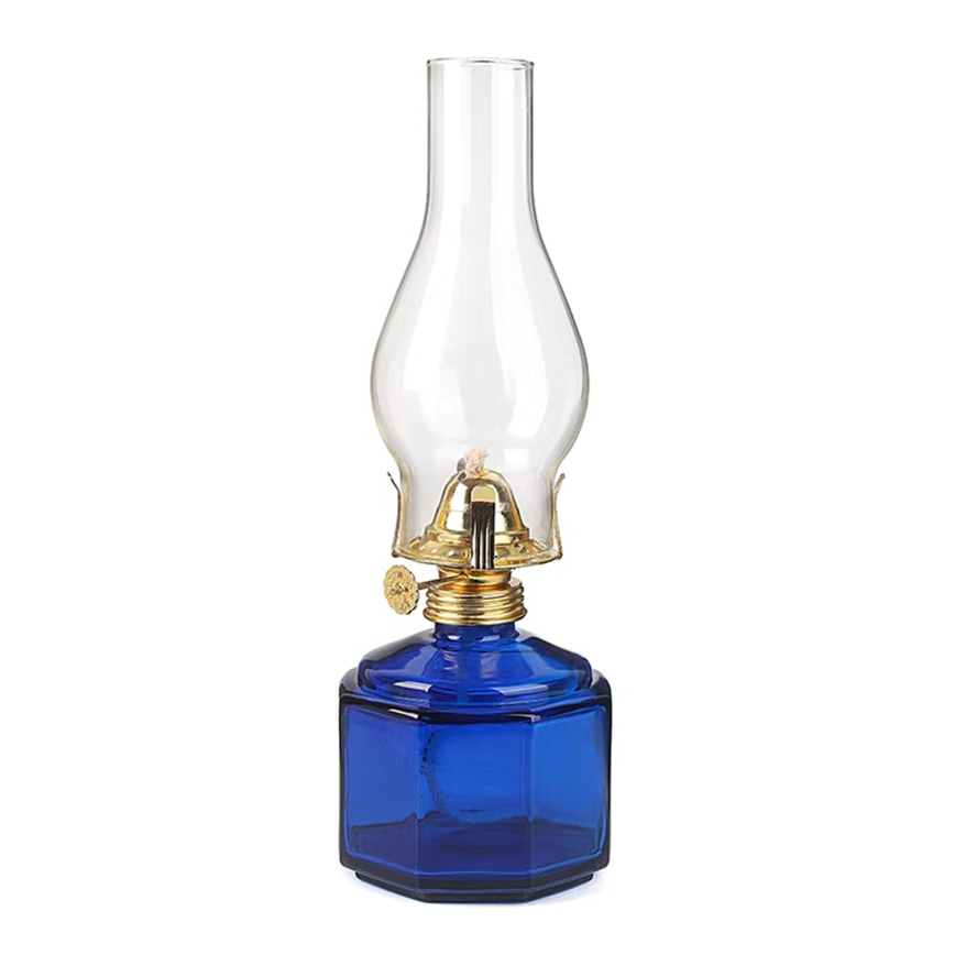 Brilagi - petroleumlamp MERLIN, sinine