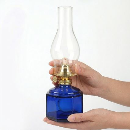 Brilagi - petroleumlamp MERLIN, sinine
