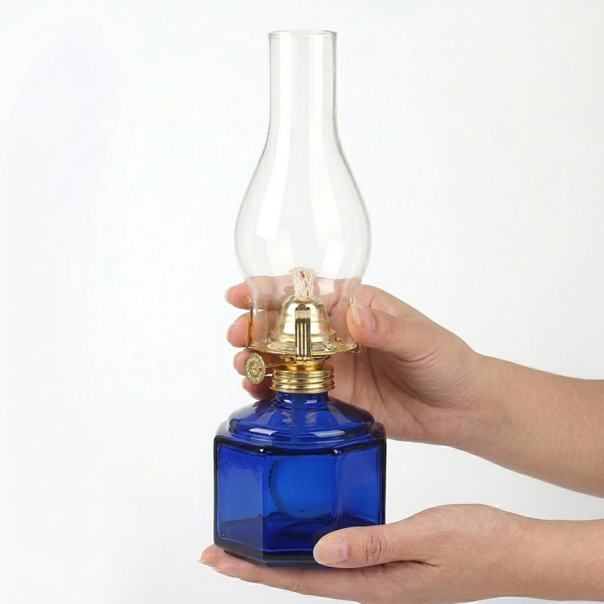 Brilagi - petroleumlamp MERLIN, sinine