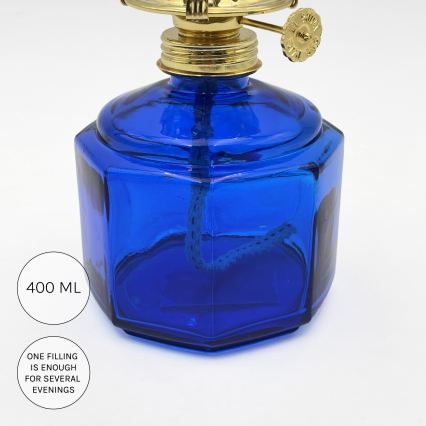 Brilagi - petroleumlamp MERLIN, sinine