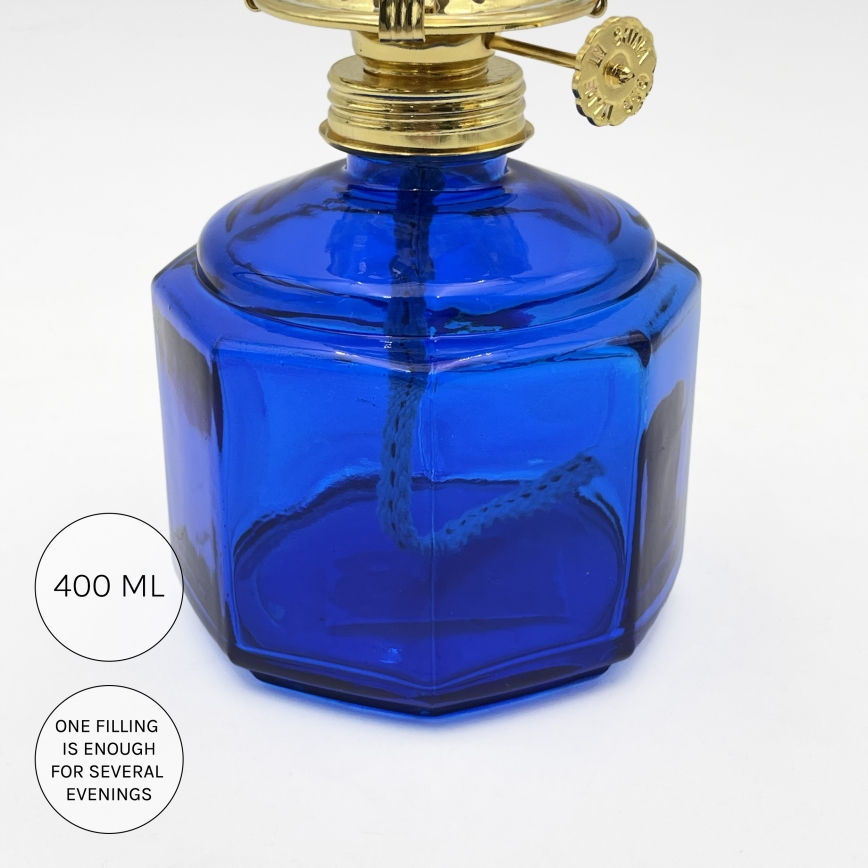 Brilagi - petroleumlamp MERLIN, sinine