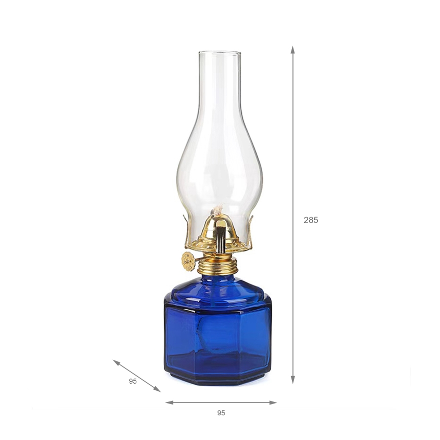 Brilagi - petroleumlamp MERLIN, sinine
