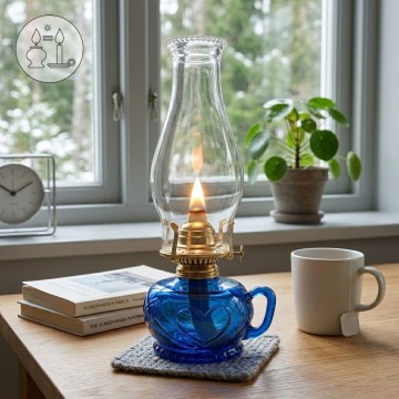Brilagi - Petroleumlamp MERLIN sinine