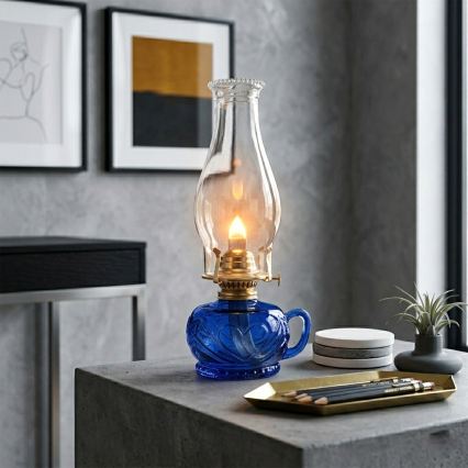 Brilagi - petroleumlamp MERLIN sinine
