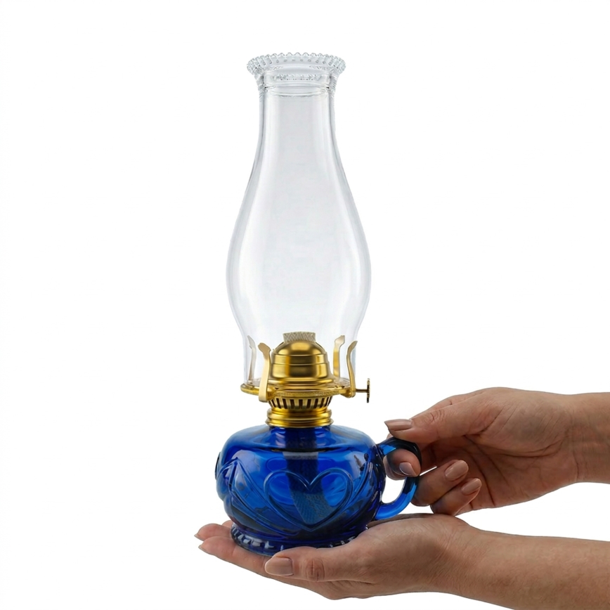 Brilagi - petroleumlamp MERLIN sinine