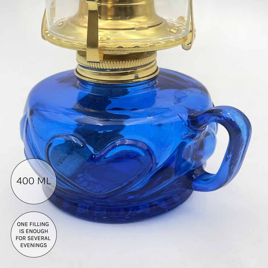 Brilagi - petroleumlamp MERLIN sinine
