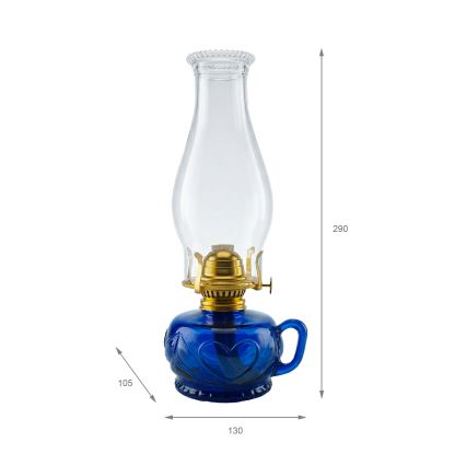 Brilagi - petroleumlamp MERLIN sinine
