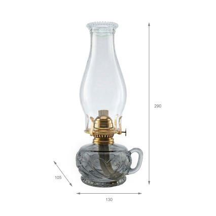 Brilagi - Petroleumlamp MERLIN suitsuhall/hall