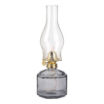 Brilagi - Petroleumlamp MERLIN suitsune/hall