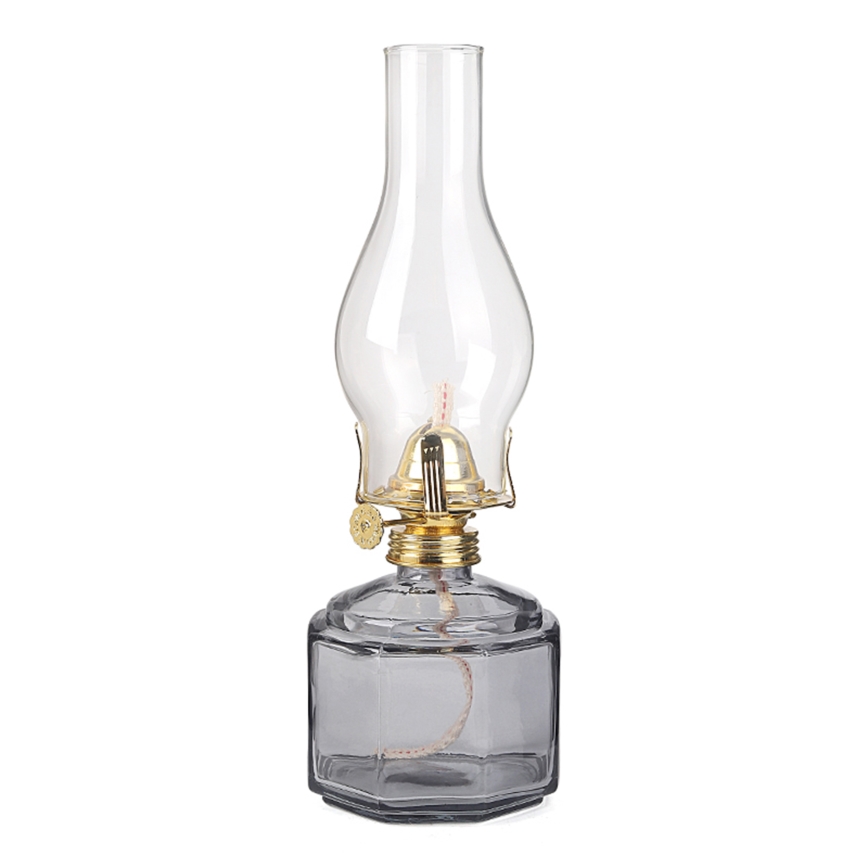 Brilagi - Petroleumlamp MERLIN suitsune/hall
