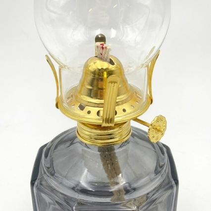 Brilagi - Petroleumlamp MERLIN suitsune/hall