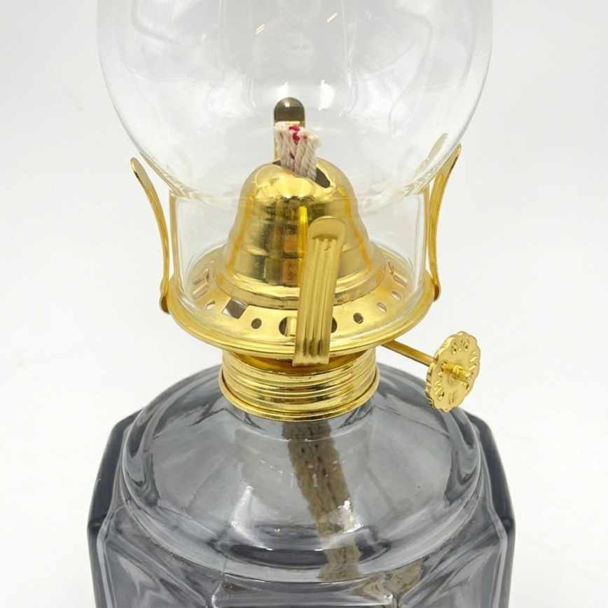 Brilagi - Petroleumlamp MERLIN suitsune/hall