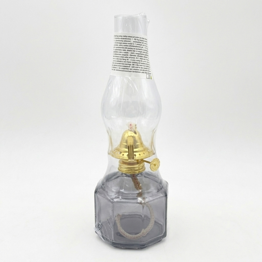 Brilagi - Petroleumlamp MERLIN suitsune/hall