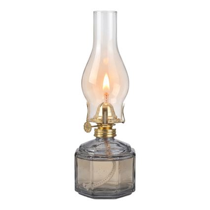 Brilagi - Petroleumlamp MERLIN suitsune/hall