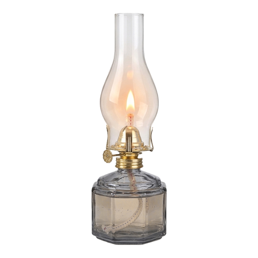 Brilagi - Petroleumlamp MERLIN suitsune/hall
