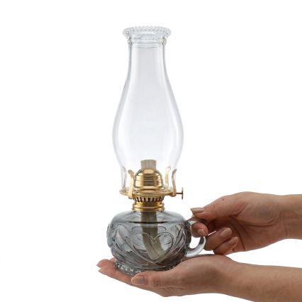 Brilagi - Petroleumlamp MERLIN suitsune/hall