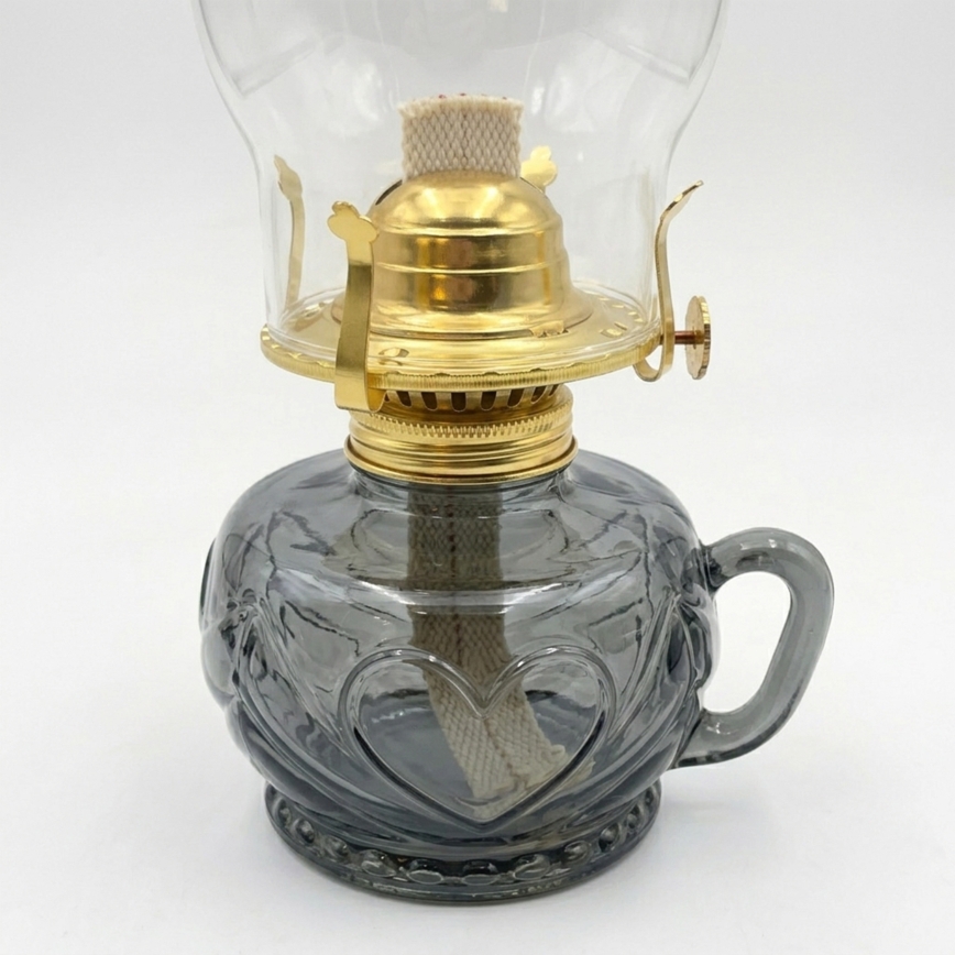 Brilagi - Petroleumlamp MERLIN suitsune/hall