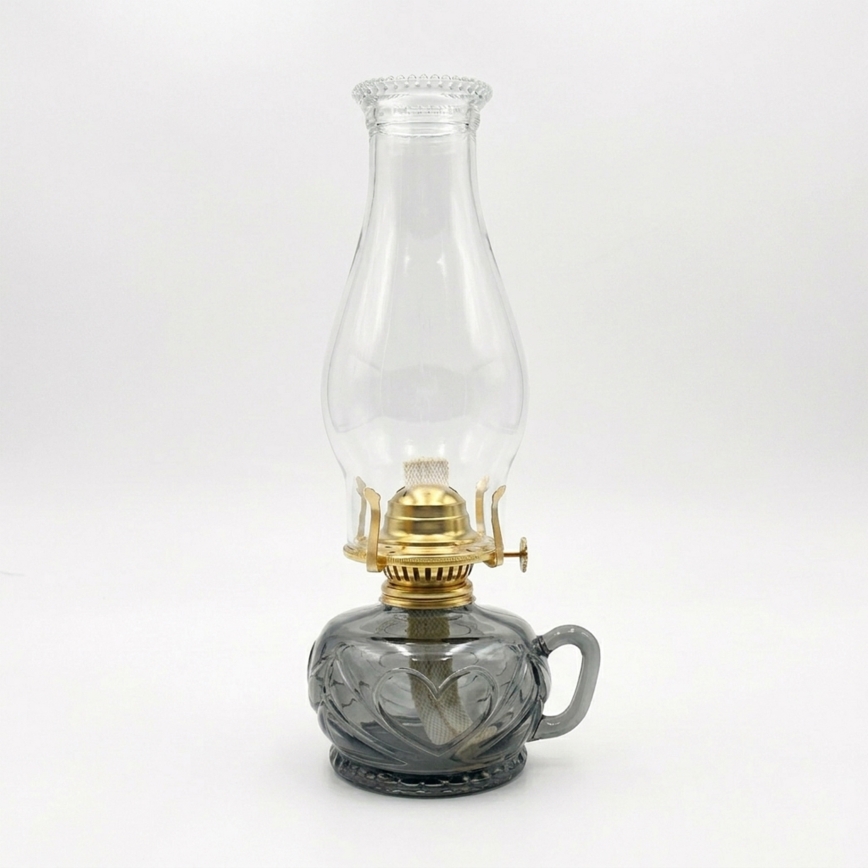 Brilagi - Petroleumlamp MERLIN suitsune/hall