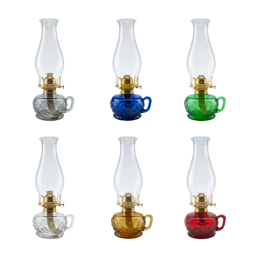 Brilagi - Petroleumlamp MERLIN suitsune/hall