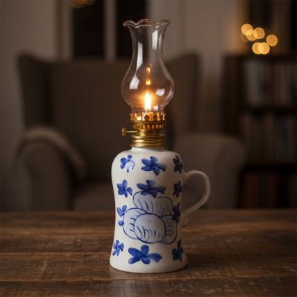 Brilagi - Petroleumlamp MERLIN valge/sinine