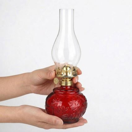 Brilagi - petrooleumlamp MERLIN punane