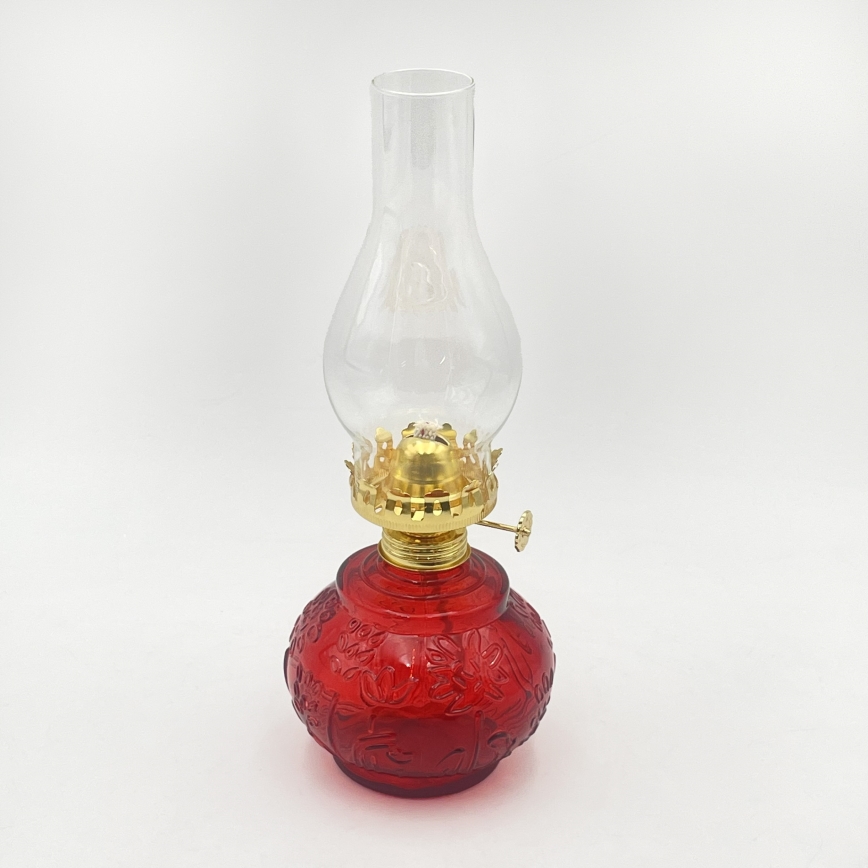 Brilagi - petrooleumlamp MERLIN punane