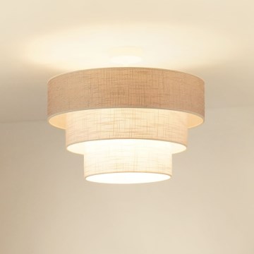 Brilagi - Pinnale kinnitatav lühter ALASKA LUNETA 1xE27/15W/230V d. 45 cm hall/kreemikas