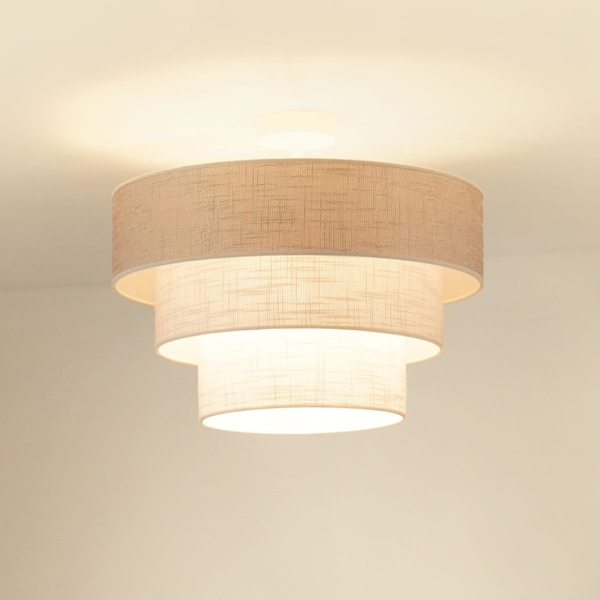 Brilagi - Pinnale kinnitatav lühter ALASKA LUNETA 1xE27/15W/230V d. 45 cm hall/kreemikas