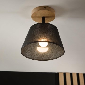 Brilagi - Pinnale kinnitatav lühter ANTHONY 1xE14/60W/230V tamm/must